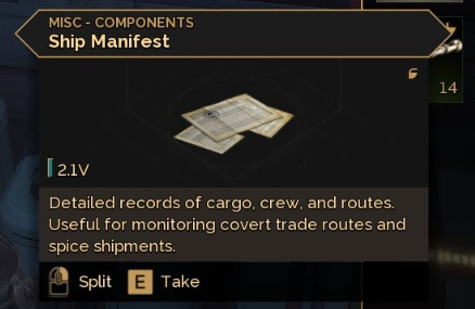 ship manifest dune awakening